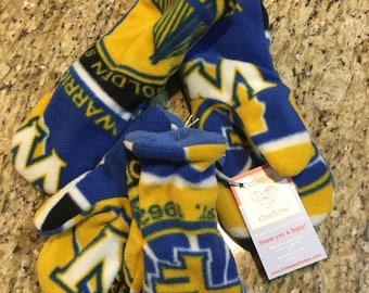 Custom fleece Golden state warriors basketball fleece mittens all sizes