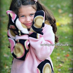 Custom Boutique boys and girls fleece mitten childrens adult You Choose the colors image 4