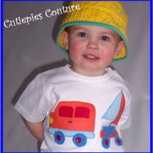 Custom Boutique Boys Cutiepies Couture Taking the boat to the lake NB-5T image 3