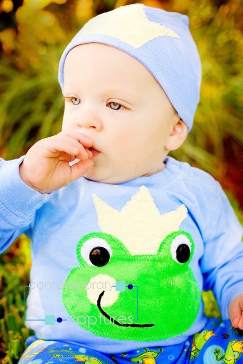little prince princess baby boy girl chenille crown beanie hat nb-12m image 1