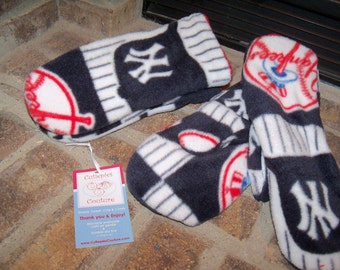 Custom fleece New York Yankees fleece mittens all sizes