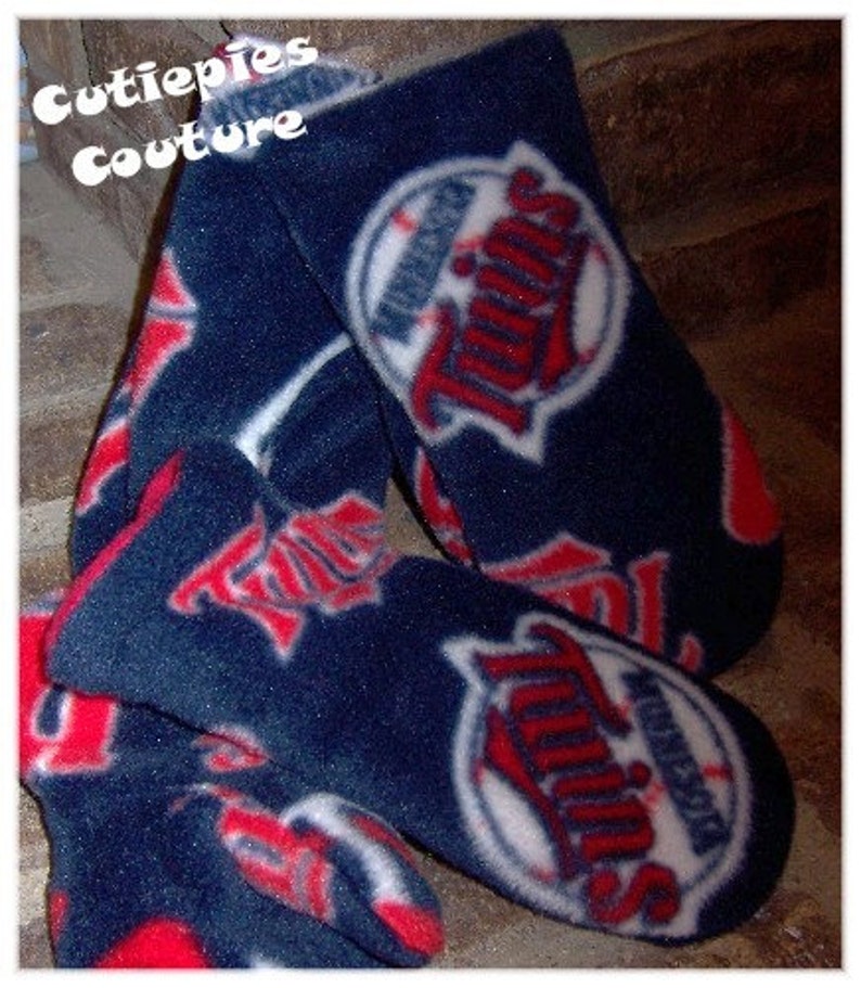 Custom Boutique boys and girls fleece mitten childrens adult You Choose the colors image 3