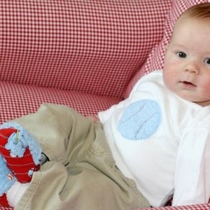 New Cutiepies Couture Custom boutique boys chenille baseball shirt or onsie image 1