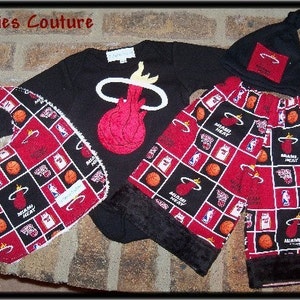 Custom boutique Cutiepies Couture Chiefs bib with chenille New image 2