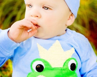 Cutiepies Couture Little prince minky shirt  18 short sleeve