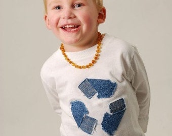 Cutiepies Couture custom boutique boys and girls Denim recycle shirt