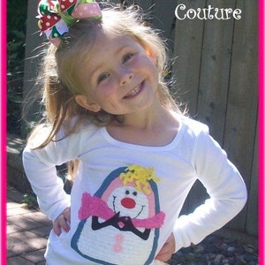 Cutiepies Couture Silly lil snowman winter shirt Boys and girls image 1