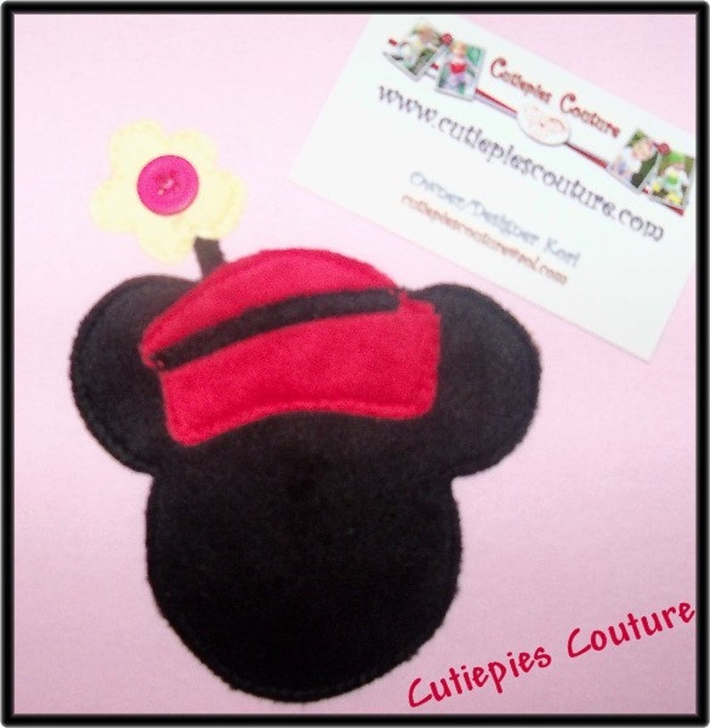 T-shirt minky pour filles Cutiepies Couture Mme mouse sur mesure nb-6/7 image 3