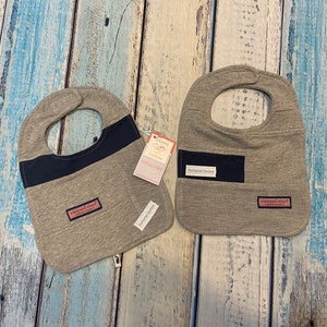 New Custom boutique Cutiepies Couture Repurposed upcycled Vineyard vines sweatshirt bib set
