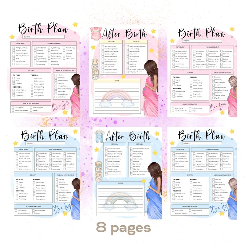 Birth Planning | Postpartum Plan | Birth Process | Birth Service Kit ...