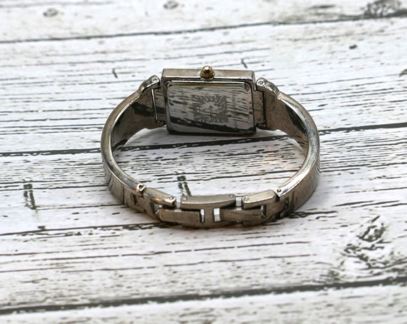 Anne Klein Women's Diamond Rectangular Gold Tone … - image 8