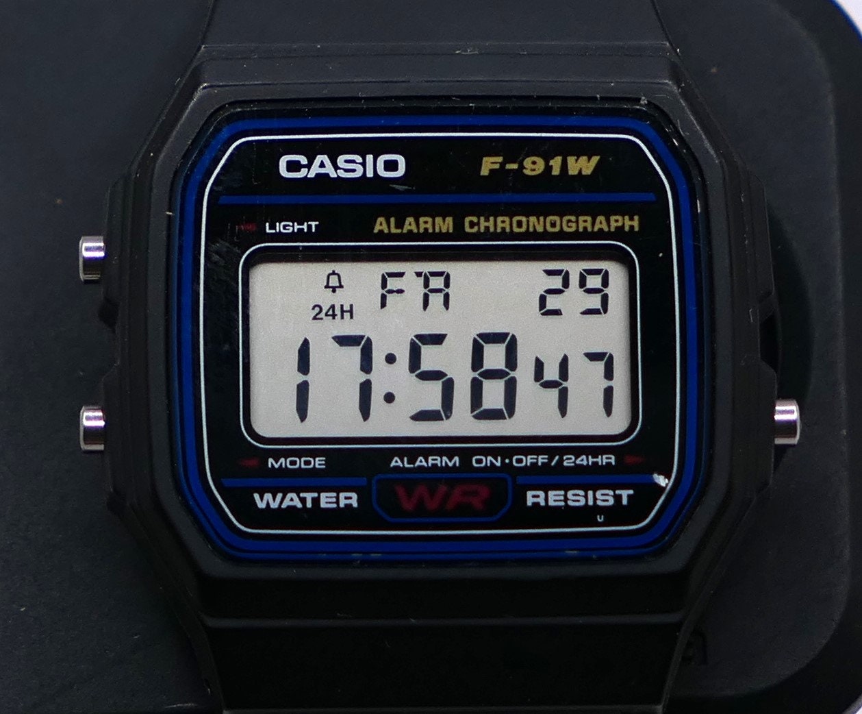 ヴィンテージ カシオ F-91W 593 モジュール デジタル アラーム