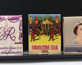 Conjunto de 3 piezas para conmemorar la coronación de la reina Isabel II en 1953.