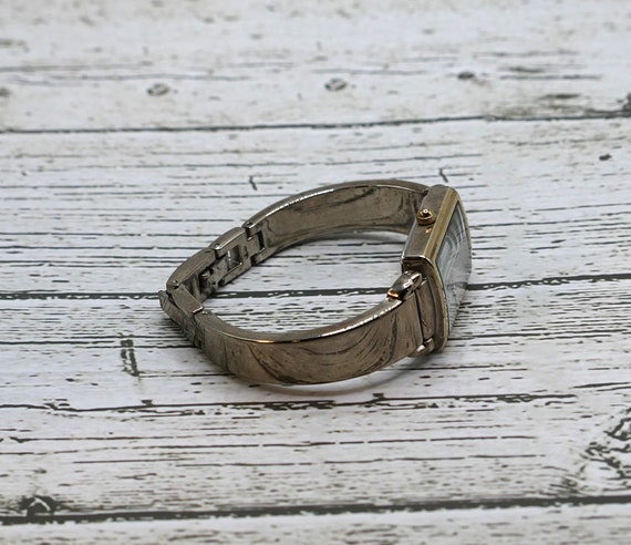 Anne Klein Women's Diamond Rectangular Gold Tone … - image 9