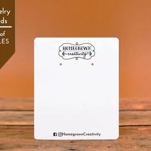 Custom Logo Earring Cards | Jewelry Display Packaging | 24 SIZES | 20+ Cut Options