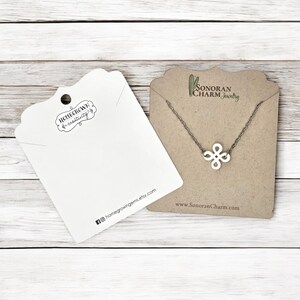 20+ SIZES | Custom Ornate Cut Necklace Cards with Your Logo - Jewelry Display - Chain - Personalized - Packaging - Necklace Tags | SP2001
