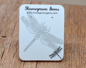 Dragonfly Customized Earring Display Cards - Showcase Your Jewelry