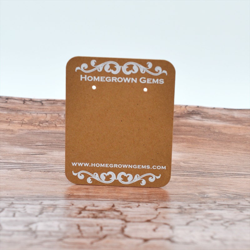 Personalized Earring Cards with Ornate Scroll Design Top Etsy