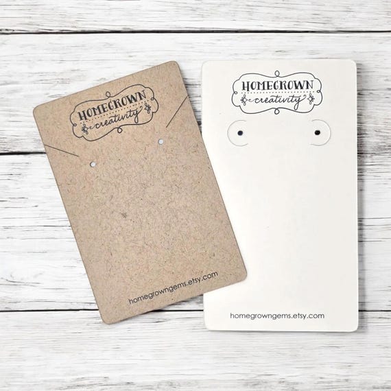 Custom Earring Cards | 20+ SIZES | with Your Logo | Packaging Jewelry Display Cards | Tags | Label | Display | DS2000