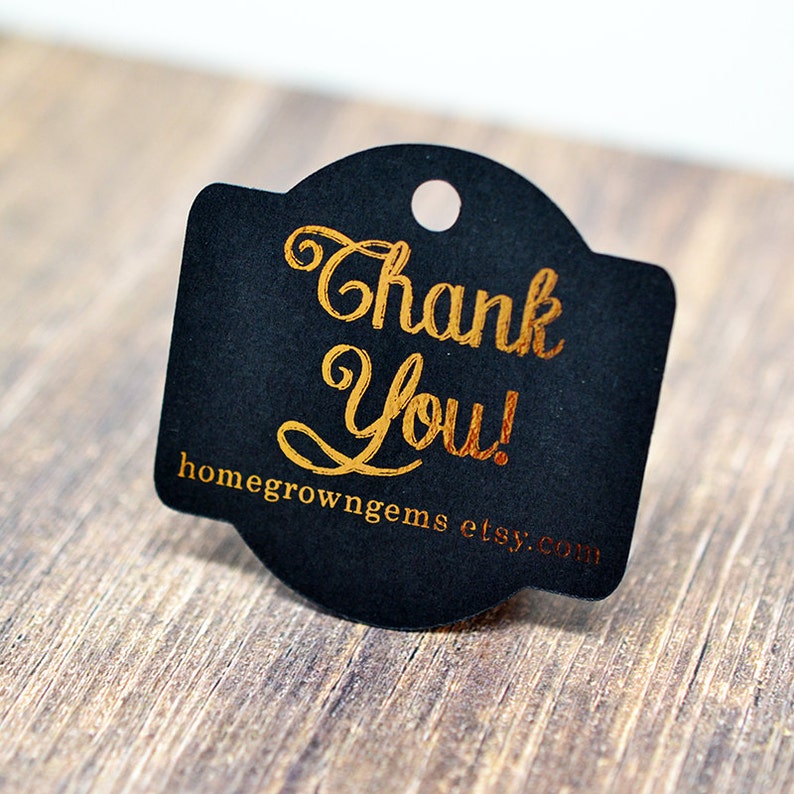 Chalkboard Style Thank You Hang Tags Gift Tags Packaging Etsy