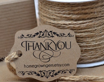 Rustic Ornate Gift Tags Thank You Tags Hang Tag Price Tag Wedding Party