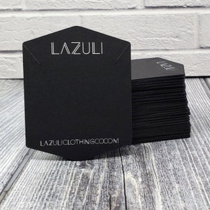 Custom Earring Display Cards with your Logo | 20+ SIZES | Pointed Top and Bottom | SP2022