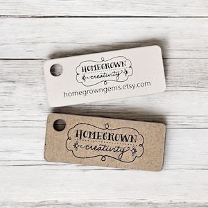 320 price tags | 1.25&quot;x0.5&quot; Rectangles | - Your Logo and Text - Customized Small Price Tags Jewelry Hang Tags Labels Tiny Tags