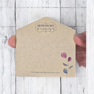 Angepasst Schmuck Display Karten Haus Form Spitze Top | 20 GRÖßEN | Beinhaltet Ihr Logo | Verpackung | Kartenohrringe | SP2021