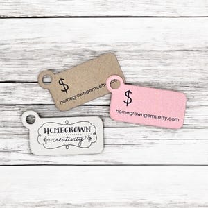 250 ETIQUETAS | Etiquetas de preço de 0,5" x 1" - Pequenas etiquetas de joias - Etiquetas de embalagem, pulseiras e colares