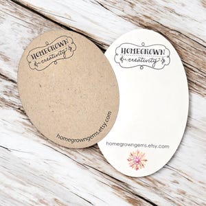 Ovale Form | 13 GRÖßEN | Schmuck-Karten | Beinhaltet Ihr Logo | Verpackung | Ohrringe Halskette Hairbow | SP2027