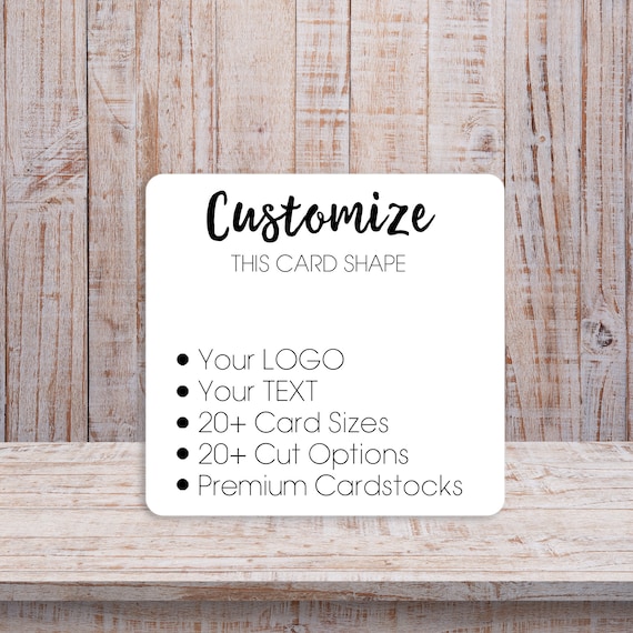 Custom Necklace Branded Cards // Jewelry Cards, Choker, Logo, Custom  Design, Shower, Bridal, Gift, Design Your Own Jewelry Cards 
