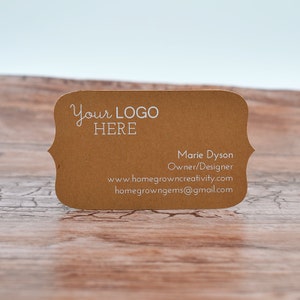 70 - IMPRESIÓN BLANCA - Tarjetas de visita con lados puntiagudos con corte adornado - Personalizadas con su logotipo y texto / DS0124