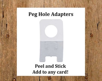 100 Peg Hole Adapters for Earring Cards Jewelry Display Cards and More