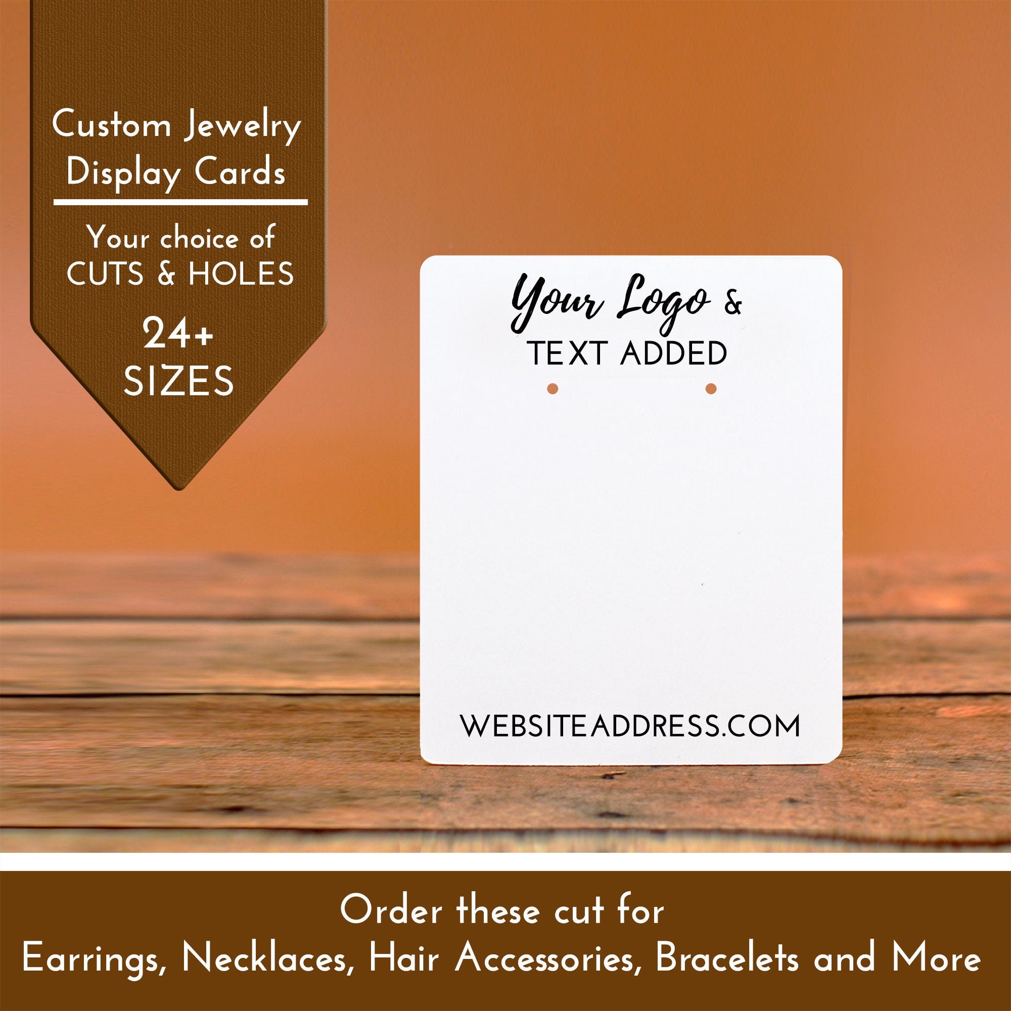 Earring Cards Jewelry Display Add Your Logo Personalized Custom Packaging  Tags Label Display Necklace DS2000 