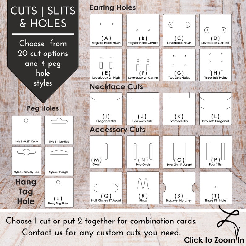 20 SIZES Includes Your Logo Earring Cards Hairbows Cards Personalized Necklace Display Cards| Spool Shape SP2009