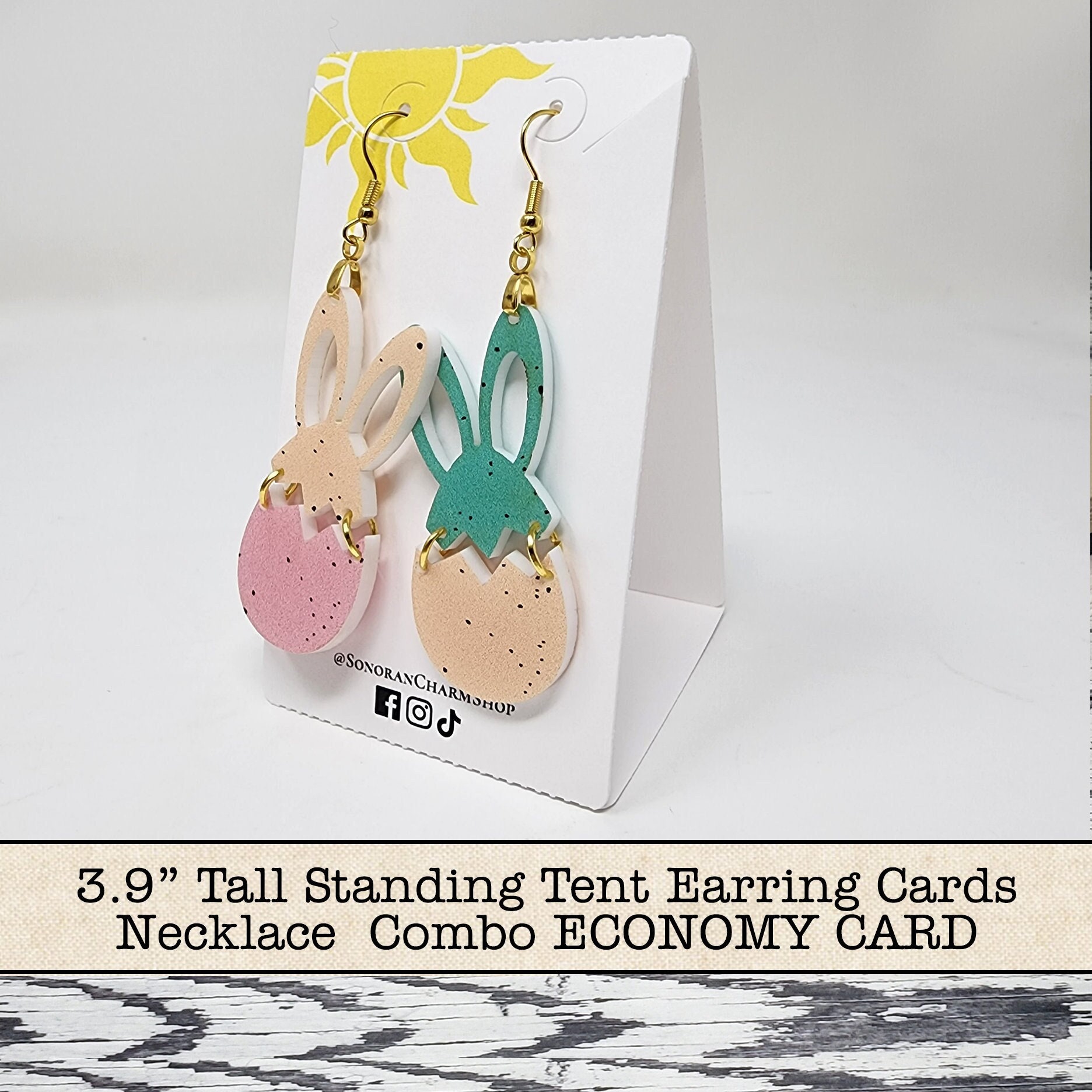 Template of Card for Earring 2.25x2x3 -   Earring card display, Diy  jewelry display, Paper earrings