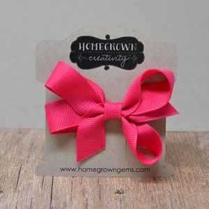 Custom Hair Bow Barrette Bracelet Hair Tie Product Display Cards