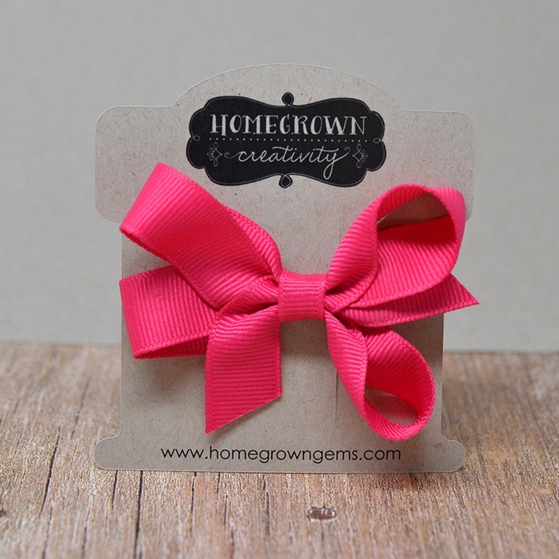 40 LARGE 4x4 Hair Bow Cards Customized Logo Etsy