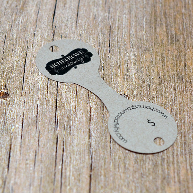 72 Custom Circle Fold Over Necklace Jewelry Tags Jewelry Etsy