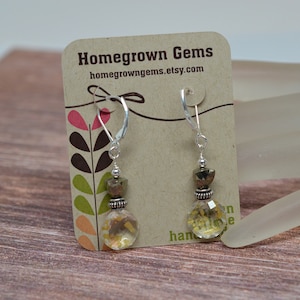 Custom Earring Cards Customized Personalized Retro Flowers 00001