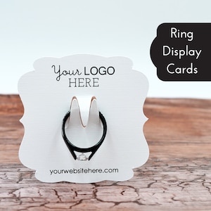 Ring Display Cards Customized with Your Logo - Jewelry Cards - Product Display - Packaging