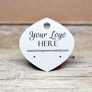 Custom Earring Display Cards Unique Fancy Shape - Product Display - Jewelry Packaging - Earring Tags