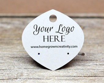 Custom Earring Display Cards Unique Fancy Shape - Product Display - Jewelry Packaging - Earring Tags