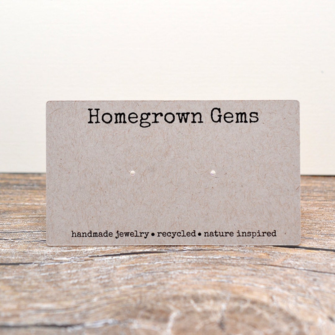 2x3 inch Personalized Wholesale packs of 2.95 mm wood rectangle earring  cards