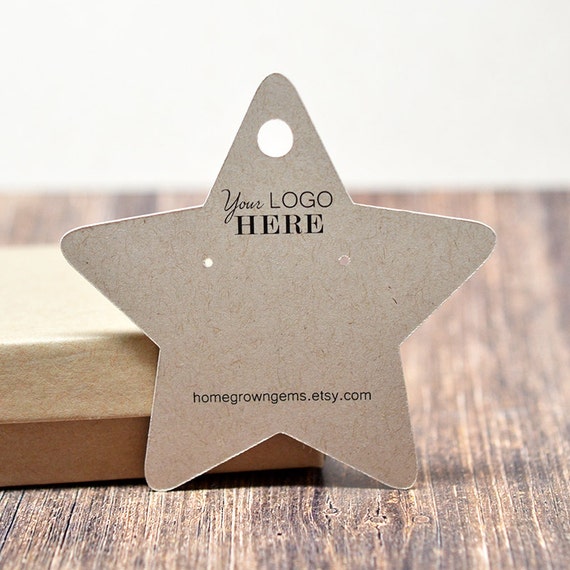 Earring Cards Jewelry Display Add Your Logo Personalized Custom Packaging  Tags Label Display Necklace DS2000 