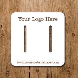 Customized Hair Clip Bow Barrette Pin Jewelry Display Cards Personalized Logo