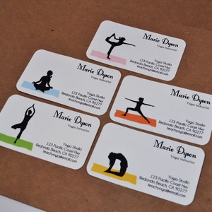 Aangepaste yoga-visitekaartjes, visitekaartjes 00112