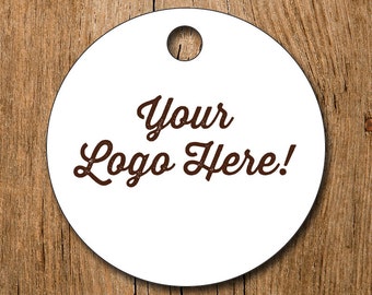 105 Tags | Customized 2" Logo Hang Tags Price Tags Product Display - favor - thank you