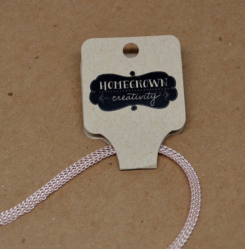 60 TAGS Custom Fold Over Necklace Jewelry Tags Jewelry Etsy