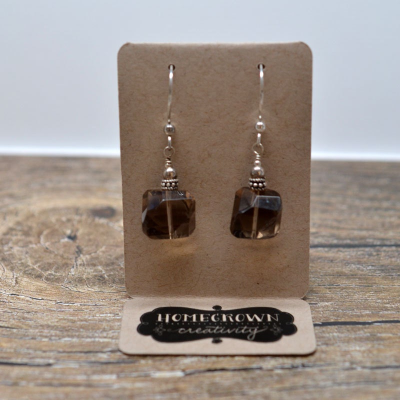 Custom Standing Earring Display Cards Personalized Logo Text Etsy